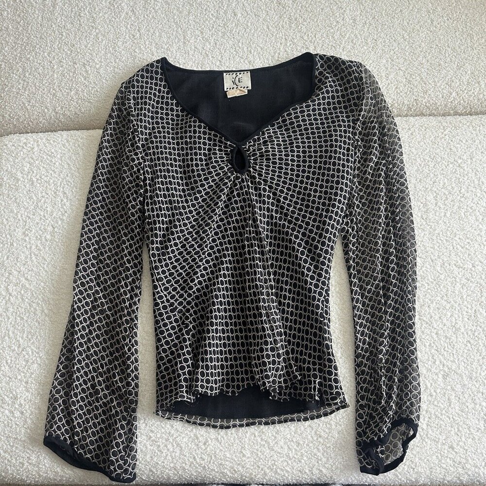 Ice Blouse Black No Size Tag